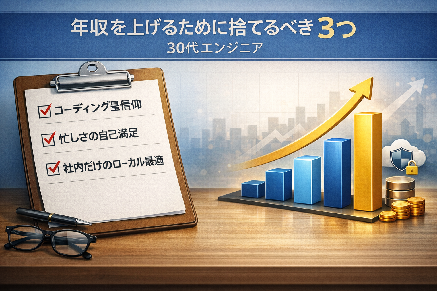 30代エンジニアが年収を上げるために捨てるべき3つ